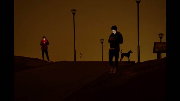 說明: Macintosh HD:Users:chendong:Desktop:張乾琦 工作坊:工作坊:官方作品:中文圖說:不存在的戰(zhàn)爭(zhēng):1. 張乾琦，“不存在的戰(zhàn)爭(zhēng)”視頻截圖，2017.jpg